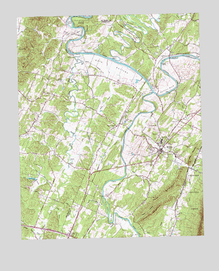 Benton, TN USGS Topographic Map