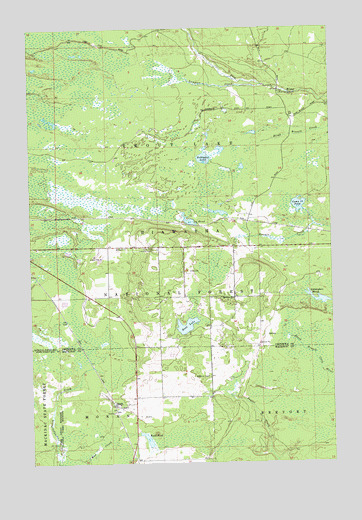 Ozark, MI USGS Topographic Map