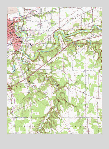 Painesville, OH USGS Topographic Map