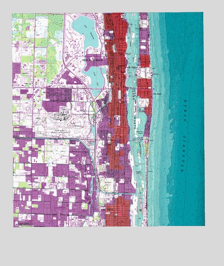Palm Beach, FL USGS Topographic Map
