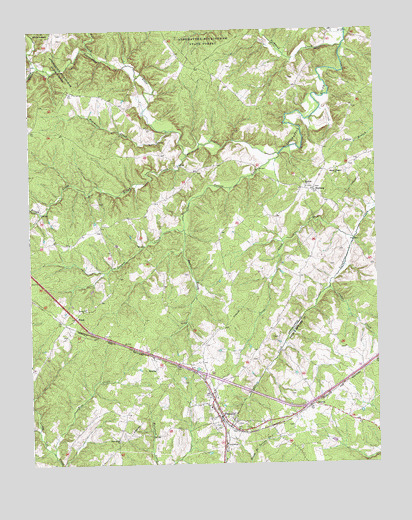 Pamplin, VA USGS Topographic Map
