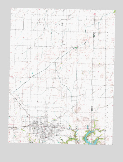 Pana, IL USGS Topographic Map