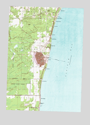 Alabaster, MI USGS Topographic Map