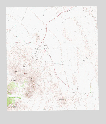 Panther Junction, TX USGS Topographic Map
