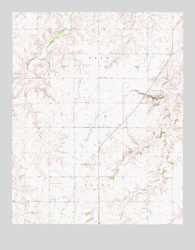 Alabaster Caverns, OK USGS Topographic Map