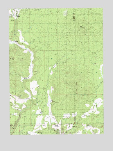 Parker Mountain, OR USGS Topographic Map