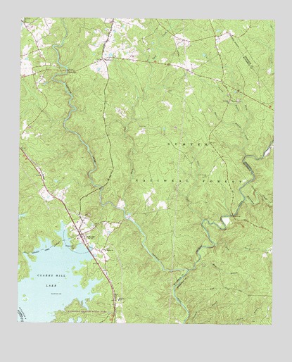 Parksville, SC USGS Topographic Map