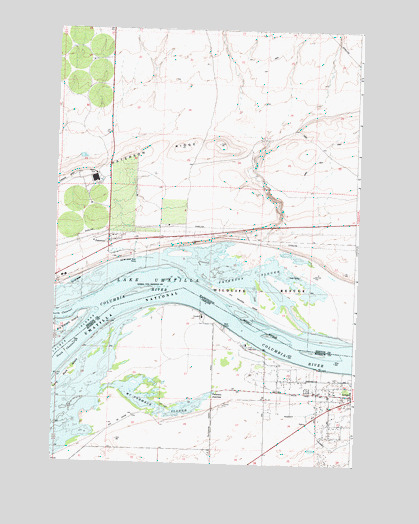 Paterson, WA USGS Topographic Map