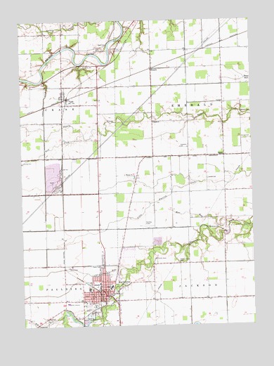 Paulding, OH USGS Topographic Map