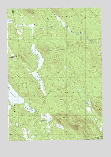 Peaked Mountain, ME USGS Topographic Map