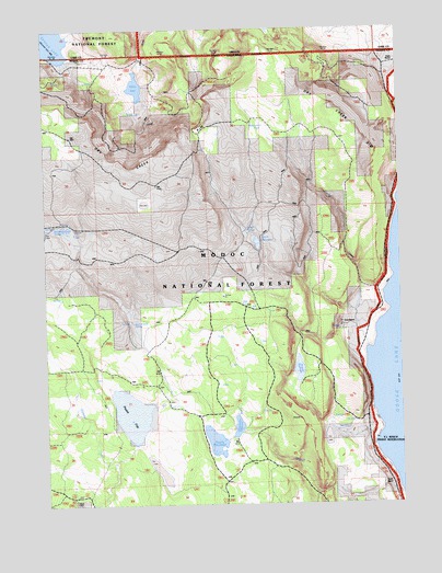 Pease Flat, CA USGS Topographic Map