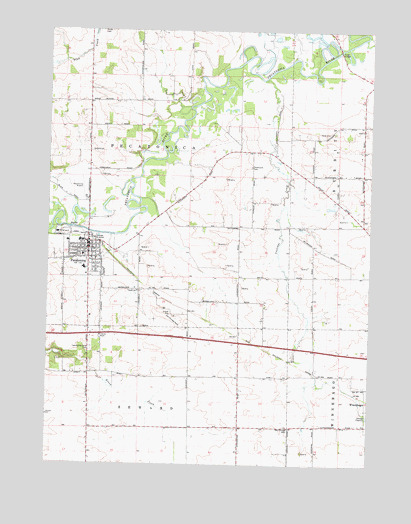 Pecatonica, IL USGS Topographic Map