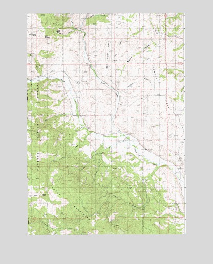Peck Mountain, ID USGS Topographic Map