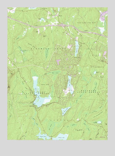 Pecks Pond, PA USGS Topographic Map