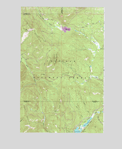 Aladdin Mountain, WA USGS Topographic Map