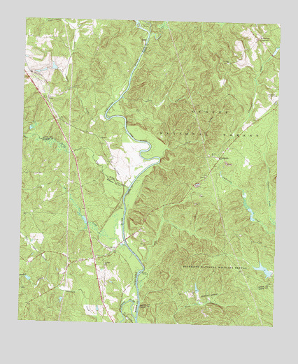 Berner, GA USGS Topographic Map