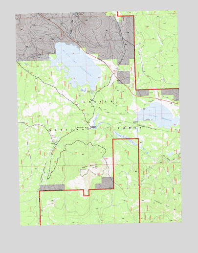 Pegleg Mountain, CA USGS Topographic Map