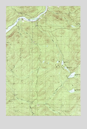 Pelletier Brook Lakes, ME USGS Topographic Map