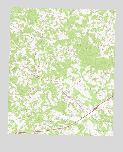 Pendergrass, GA USGS Topographic Map