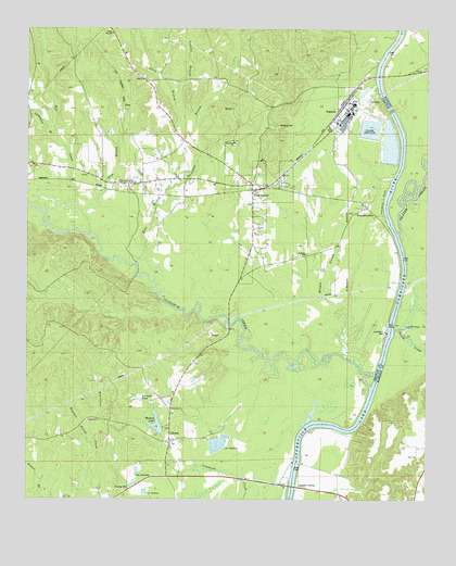 Pennington, AL USGS Topographic Map