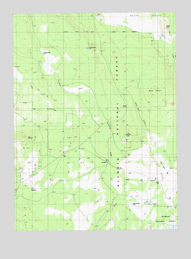 Penoyar, CA USGS Topographic Map