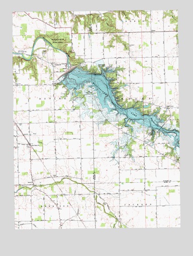 Peoria, IN USGS Topographic Map