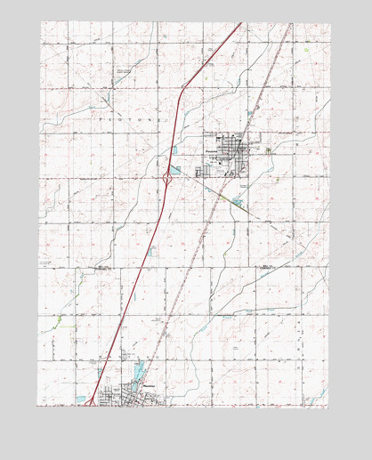 Peotone, IL USGS Topographic Map