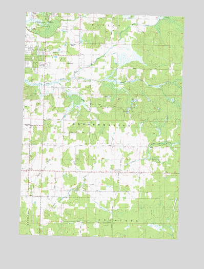Peplin, WI USGS Topographic Map