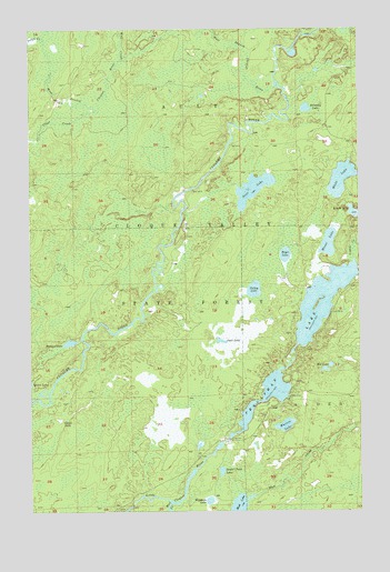 Pequaywan Lake, MN USGS Topographic Map