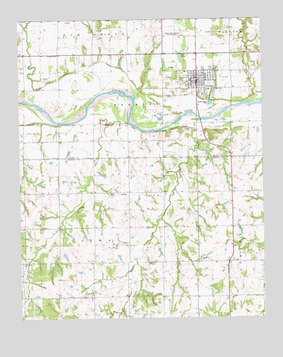 Perkins, OK USGS Topographic Map