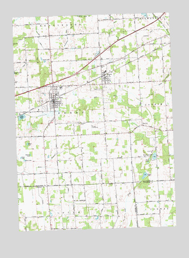 Perry, MI USGS Topographic Map