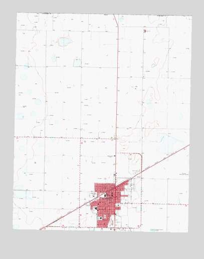 Perryton, TX USGS Topographic Map
