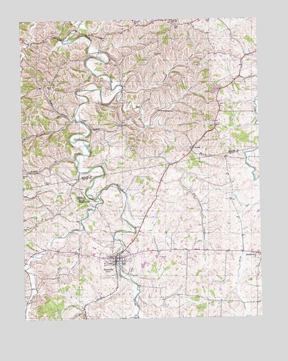 Perryville, KY USGS Topographic Map
