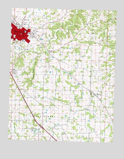 Perryville East, MO USGS Topographic Map