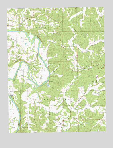 Pershing, MO USGS Topographic Map