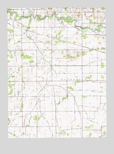 Pershing, IN USGS Topographic Map