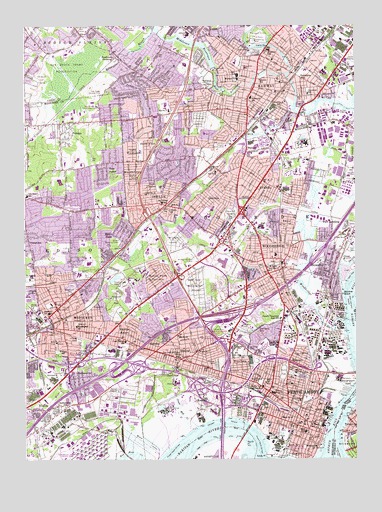 Perth Amboy, NJ USGS Topographic Map