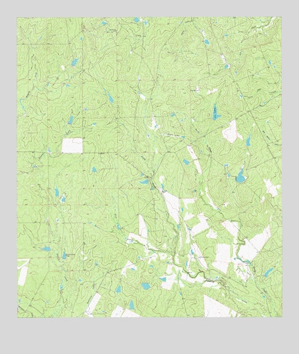 Pertle Creek, TX USGS Topographic Map