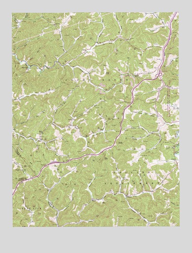 Peterson, WV USGS Topographic Map