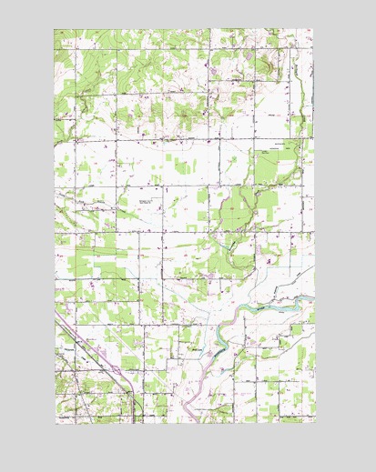 Bertrand Creek, WA USGS Topographic Map