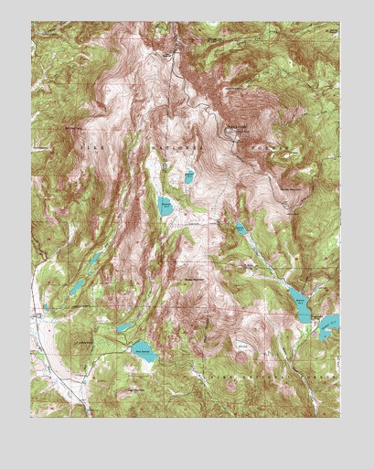 Pikes Peak, CO USGS Topographic Map