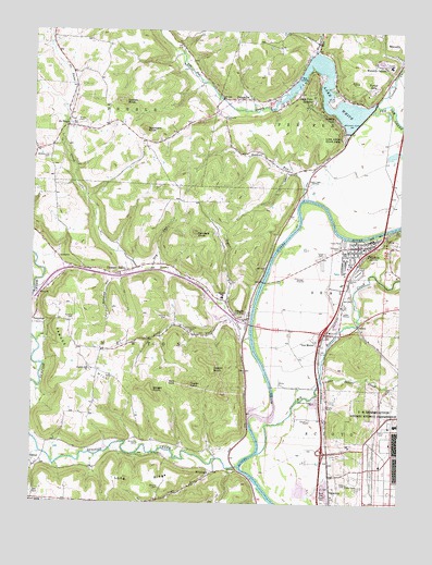 Piketon, OH USGS Topographic Map