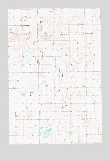 Pillsbury SW, ND USGS Topographic Map
