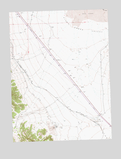 Pilot, NV USGS Topographic Map