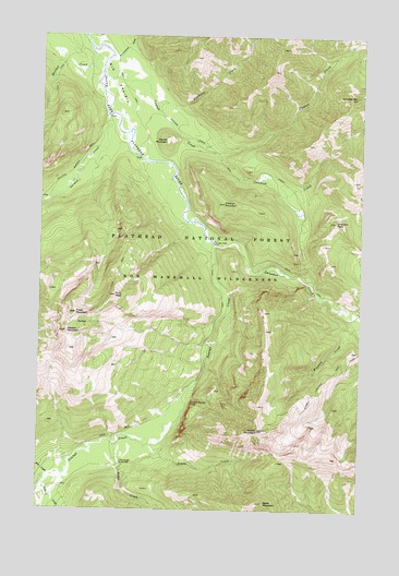 Pilot Peak, MT USGS Topographic Map