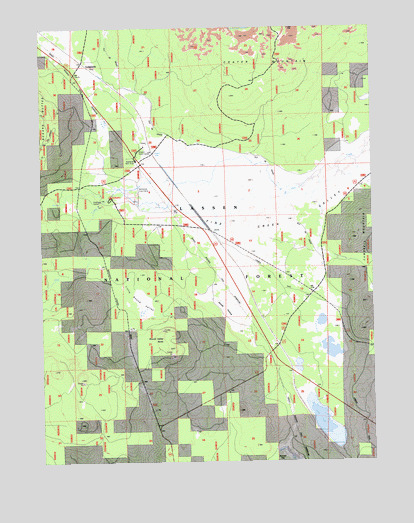 Pine Creek Valley, CA USGS Topographic Map