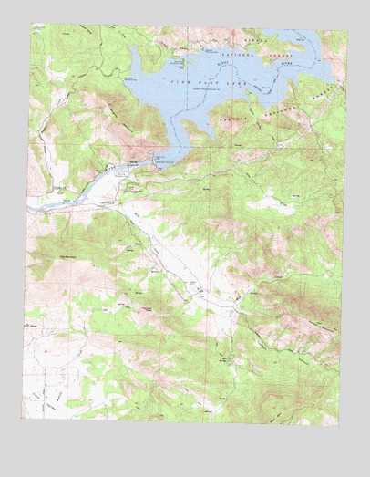 Pine Flat Dam, CA USGS Topographic Map