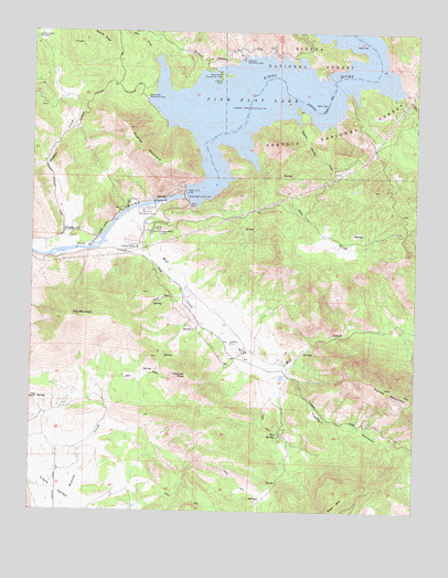 Pine Flat Dam, CA USGS Topographic Map