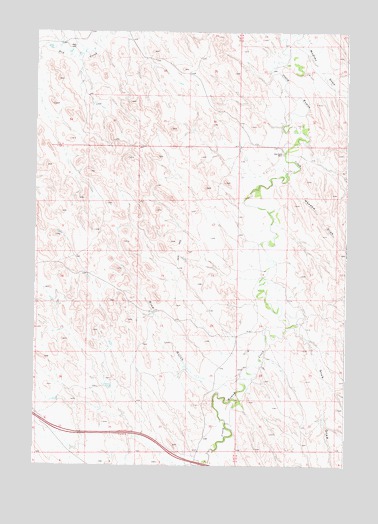 Pine Gulch, WY USGS Topographic Map