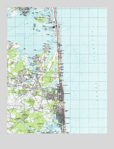 Bethany Beach, DE USGS Topographic Map